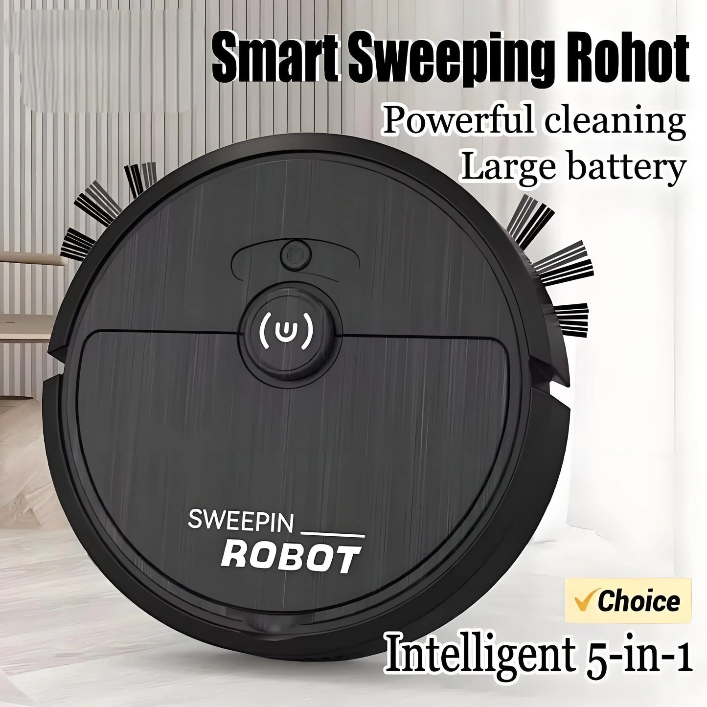 5-In-1 Portable Home Floor Robotic Vacuum Cleaner