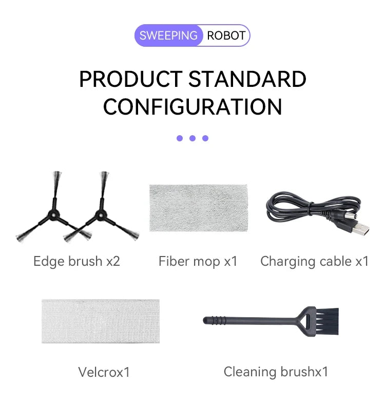 5-In-1 Portable Home Floor Robotic Vacuum Cleaner