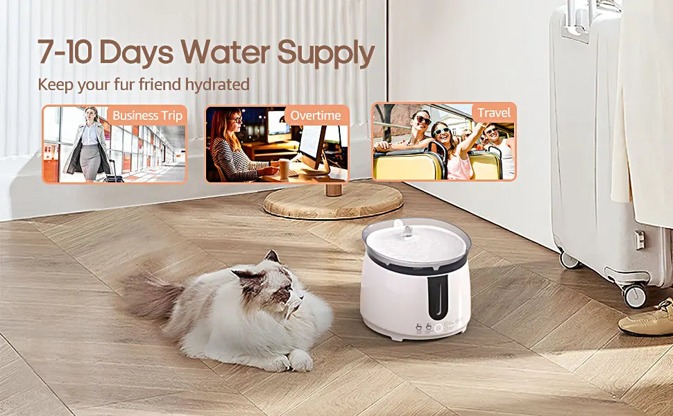Smart Cat Water Fountain – Wireless Pump & App Control