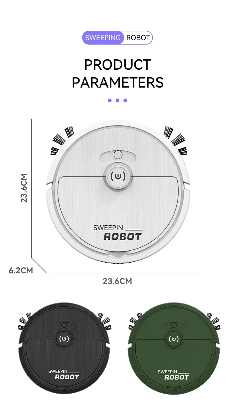 5-In-1 Portable Home Floor Robotic Vacuum Cleaner