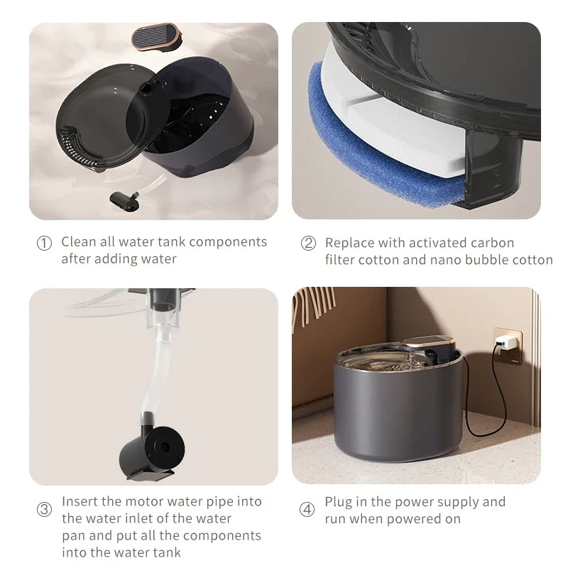 Pet water fountain