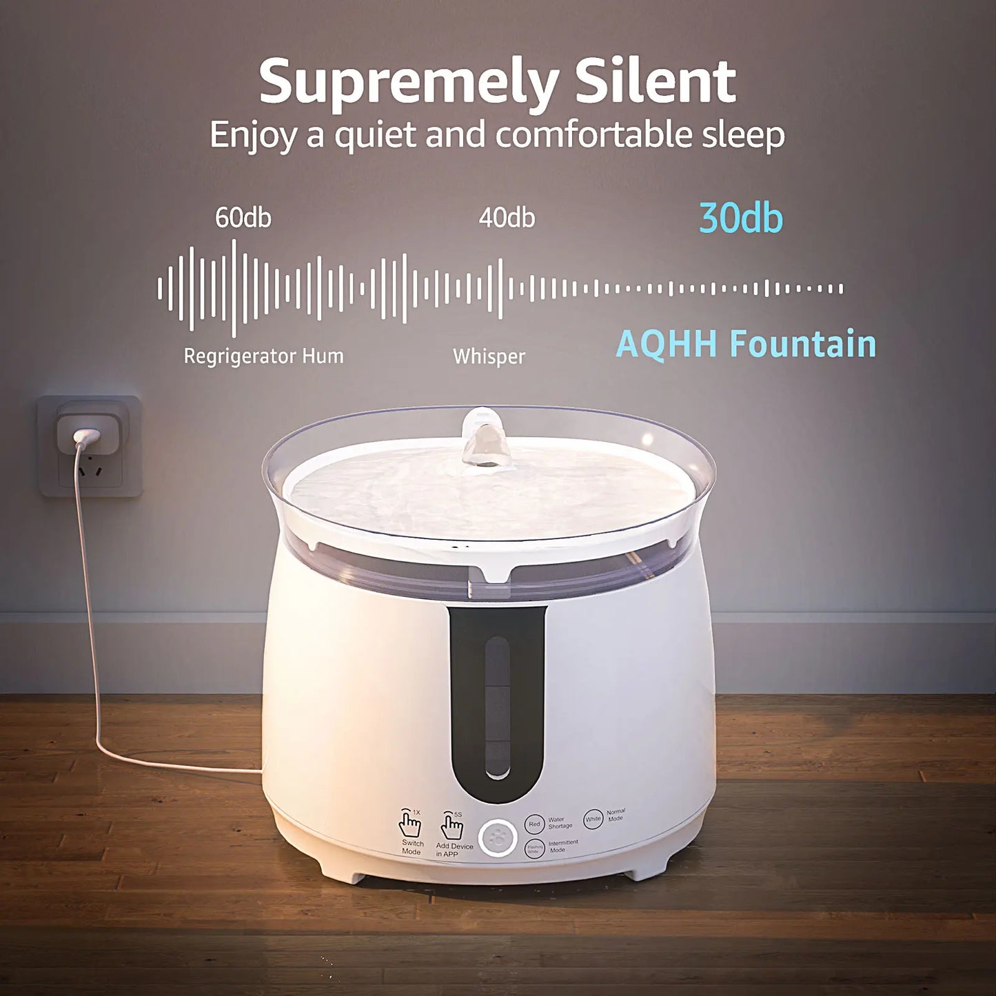 Smart Cat Water Fountain – Wireless Pump & App Control