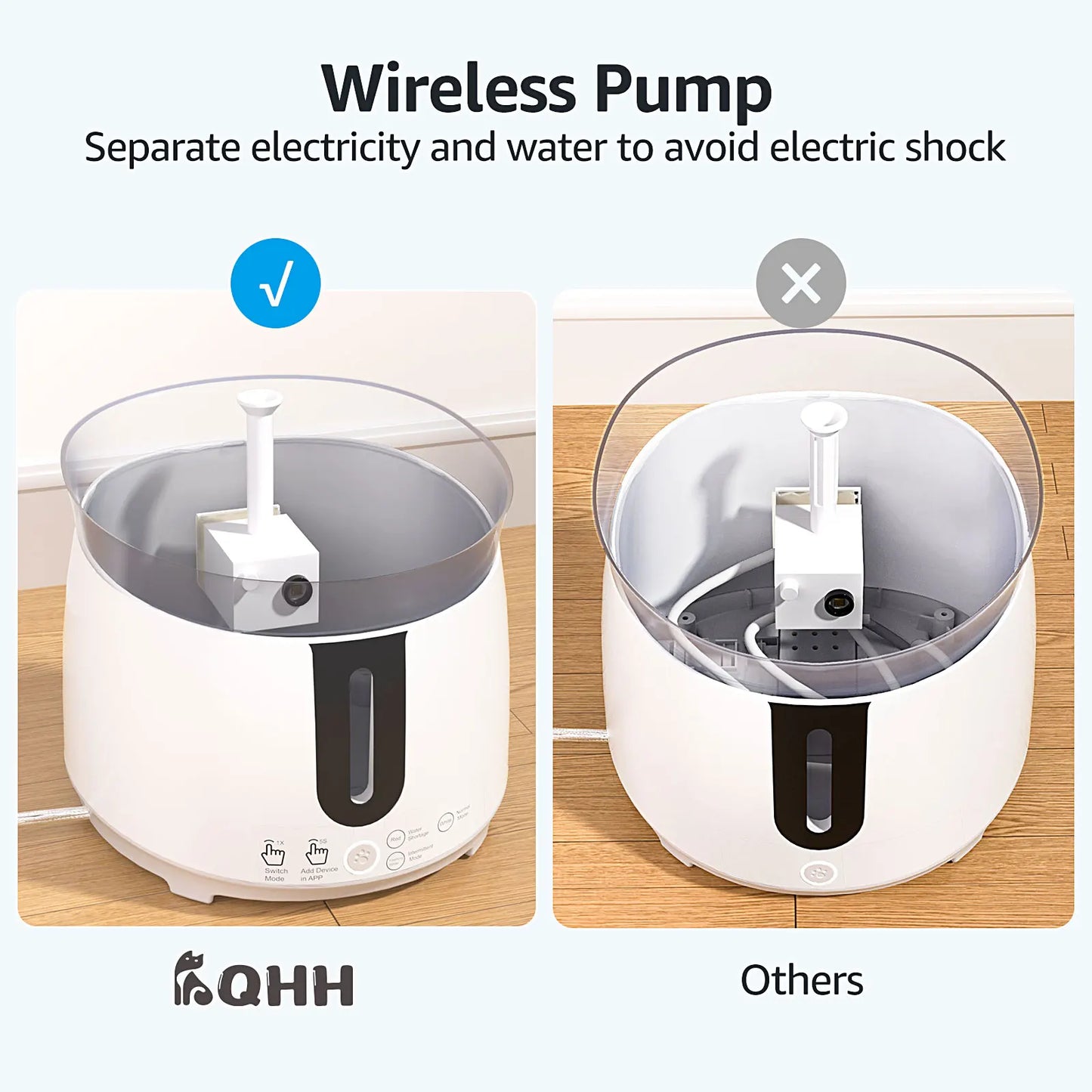 Smart Cat Water Fountain – Wireless Pump & App Control